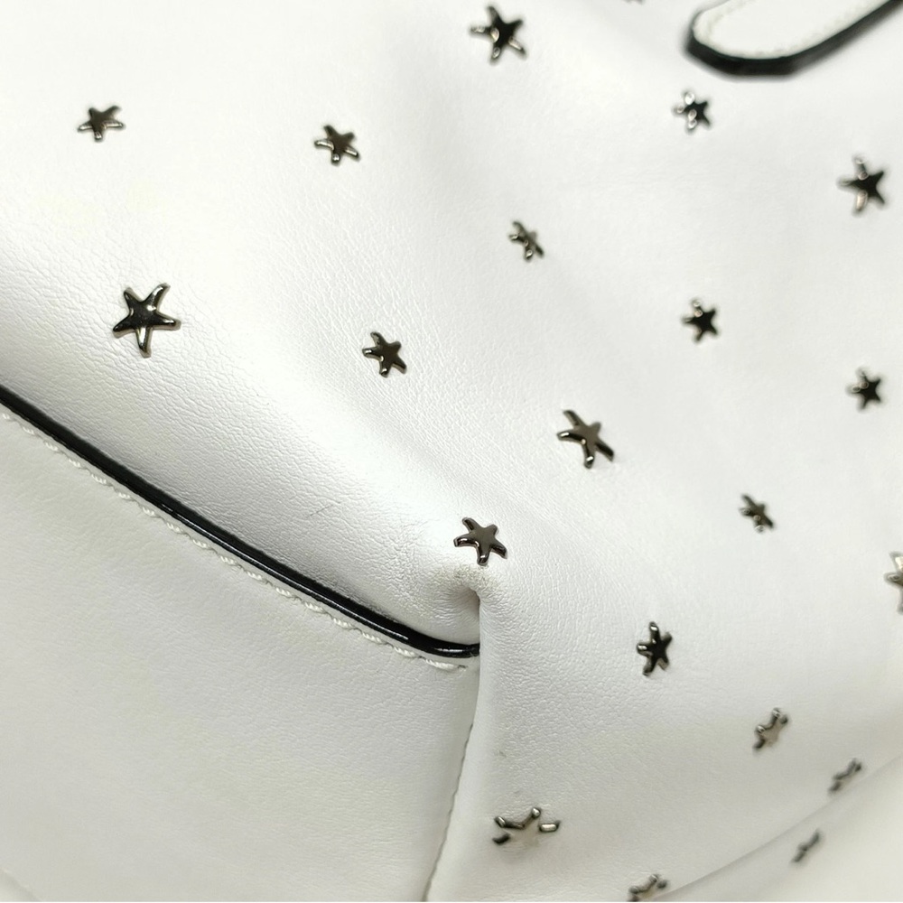 Jimmy Choo Mini Sara Tote in White - Picture 6 of 9